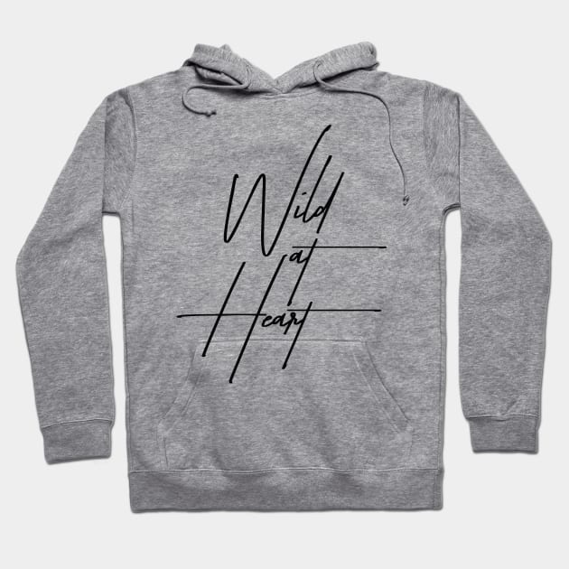 Wild at Heart - Minimalist Hoodie by StudioGrafiikka